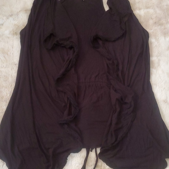 Anthropologie flowy waterfall kimono layering vest - Picture 3 of 6